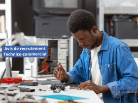 Offre d'emploi - Un (01) Technico-Commercial
